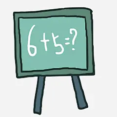 卡通手绘可爱的黑板_新图网 https://www.ixintu.com 黑板 数学 题目 学习 教育 矢量图 学校 手绘