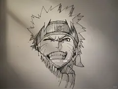 【漩涡鸣人】手绘过程