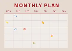 幼儿园可爱课程表