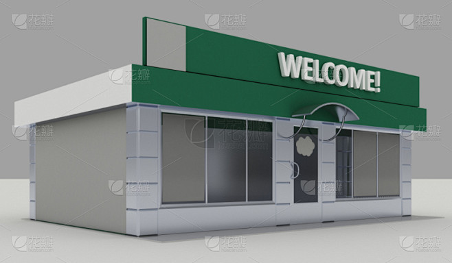 商店,绘画插图,货亭,建筑外部,商务,外...
