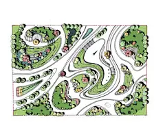 风景园林快题曲线构图技巧（小尺度）-景观设计-筑龙园林景观论坛