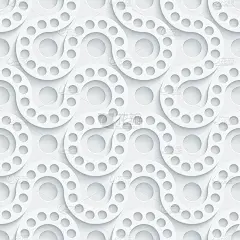 3D无缝墙纸图案。