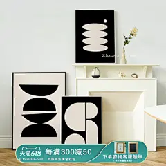 卓尔 ins风装饰画高级感极简抽象海报客厅卧室壁画小众咖啡店挂画-tmall.com天猫