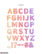 渐变色彩 重叠效果 立体效果 英文字体设计AI tid291t000885 字体设计 英文设计