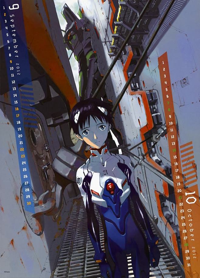 EVA2012年日历赏_原画集_漫域_中...