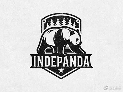 #Logo设计# 版画木刻风格具象图形Logo设计 -花瓣网