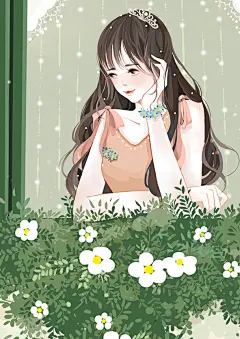 现言·帅气、漂亮 言情插画壁纸 作者：小石头1125