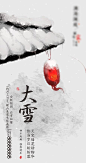二十四节气大雪海报