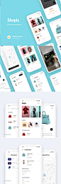 适用于iPhone X.，Shopiz UI Kit的完美电子商务UI工具包_UI集合_乐分享素材网_psd素材_平面素材_png素材_免费素材_素材共享平台