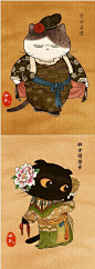 [创意插画设计--中国风喵星人]