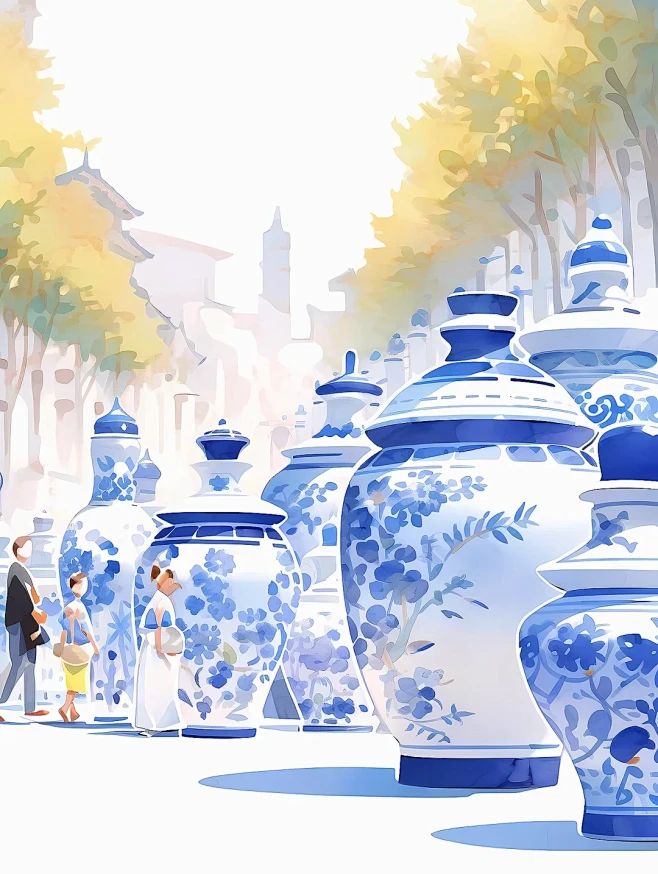 AI绘画｜景德镇陶瓷艺术展插画｜附咒语 ...