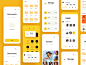 iphone 安卓 APP界面 手机界面设计，手机APP，手机UI 交互 WEB、APP、图形界面元素 登录界面、后台、注册页 空数据页 缺省页 出错 UI界面 插图 404UI APP 采集@GrayKam(9)