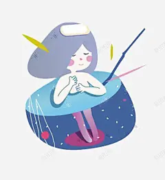 日本温泉插画 平面电商 创意素材