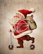 Santa Claus and the Push scooter #其他#