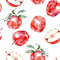 Watercolor fruits,  blooming  Apple and cherry trees : paintings, fruits, cherry, Apple , food, painted, colors, watercolor, red, arts, paints, textured, ripe, berry, freshness, green, vector, leaf, effects, product, eating, isolated, vegetarian, organic,