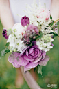 紫色新娘捧花 奢华烂漫 