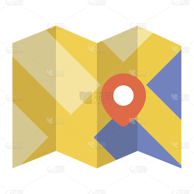 卡通地图定位位置图标icon