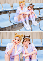 Estherloveschuu tee+pants set by 츄(chuu) : ♥ 에스더러브스츄 시즌4 오픈! ♥츄X에스더러브스유 콜라보 반팔반바지 세트♡ 핑크 톤으로 영문,숫자,토끼나염이 더해져 사랑스러움 업업♡                                                                                                             PRODUCT INFO    오