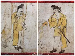 @秦岭云
【太原乱石滩唐代壁画墓】
        目前太原地区，有纪年的唐代“树下人物图”壁画墓中，最晚的一座。该墓壁画保存较好，对研究太原地区唐代“树下人物图”流行时间，具有重要意义。
