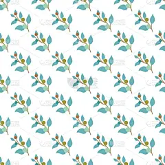 式样,嫩枝,矢量,白色背景,婴儿,夏天,白色,材料,纺织品,可爱的