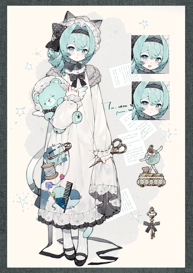 给朋友画的服设 - 小红书