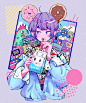 插画｜甜女孩 爱球鞋