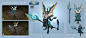 NAGA-concept for Dungeon Hunter Champions , Xuexiang Zhang : -NAGA-concept for Dungeon Hunter Champions.
-It's the first concept I made for DHC for full workflow test in 2016, this concept makes a standard for future's work.
after 2 two years, I can find 