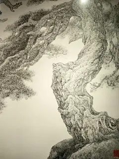 国家博物馆中国画——高山景行（冯大中） - 小红书