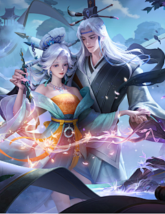 AI绘画师凡歌采集到王者荣耀人物皮肤