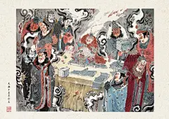 插画｜西游人物谱 强大水墨插画汇总52幅 来自 朝朝兰 神创级作品