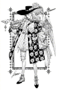 #资源君# pilyeon大神华丽到窒息的黑白稿！ ​​​​
