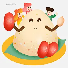 端午节可爱拟人粽子插画图片大小2000x2000px 图片尺寸3.52 MB 来自PNG搜索网 pngss.com 免费免扣png素材下载！端午#端午节#红枣花生#卡通手绘#绿色#美食#免扣png#男孩女孩#糯米#食物#习俗#粽叶#