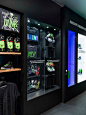 sport shoes lighting RETIALS DISPLAY Nike jordan Special events New Launch LED screen glossy black night vision black light Event Design shop in shop