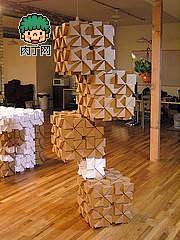 环保创意的Bloxes纸板积木