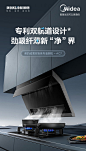 【美的CXW-160-AC7】美的（Midea）抽油烟机灶具套装 顶侧双吸油烟机家用25大风量变频巡航超薄双吸无烟感烟灶套装AC7+Q70天然气套装【行情 报价 价格 评测】-京东