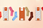 振汉袜子品牌包装设计