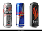 KYIV, UKRAINE - SEPTEMBER 18, 2017: Cans with energy drinks of different popular brands on white background