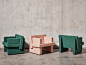 Fabric armchair with armrests AUGUST | Armchair by DesignByThem
