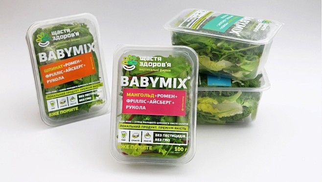 BABYMIX垂直农场蔬菜沙拉透明盒装包...