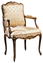 Louis XV Style Upholstered Armchair traditional-dining-chairs