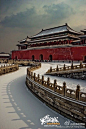 Beijing's first snowfall in 2015