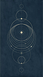 Circle/Solar system design Iphone wallpaper Created on Illustrator by Inga Hampton