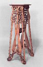 Art Nouveau Art Nouveau misc. furniture pedestal stripped