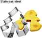 Amazon.com: SOVAWIN 8Pcs Cookie Cutters Set 3D Christmas Cookie Cutters Stainless Steel Baking Accessories for Kids Adults: Kitchen & Dining