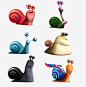 极速蜗牛高清素材 PNG 多款卡通 多款可选 极速蜗牛 蜗牛 免抠png 设计图片 免费下载
