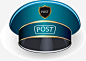 蓝色警察帽子矢量图免抠素材_新图网 https://ixintu.com 创意 帽子 帽檐 英文字母 蓝色 警察 矢量图