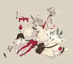 来自日本插画师Yurakuru的黑童话插画二期 - 插画图片_插画师_插画壁纸_场景插画_yidodo.net - 意兜兜