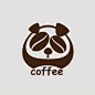 咖啡logo 熊猫 咖啡豆
