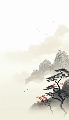 简约国画山水壁纸