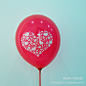 气球批发 厂家直销 婚庆布置 12寸圆形爱心印花气球 心型气球 图片_高清大图 - 阿里巴巴
